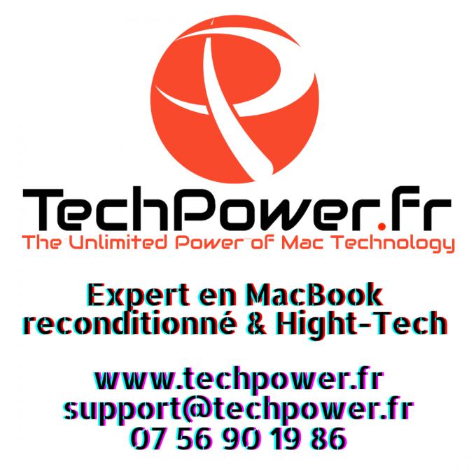 TechPower expert en MacBook reconditionné, Mac recondtionné, Mac mini recondtionné et Mac Pro recondtionné